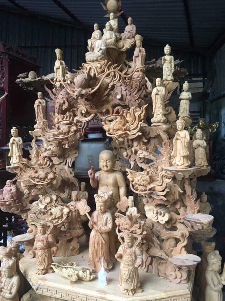 Toà Cửu Long Gỗ mít Mộc